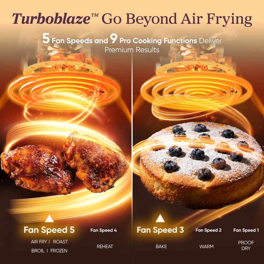 Vzduchová fritéza TurboBlaze™ 6.0 Quart – světle šedá