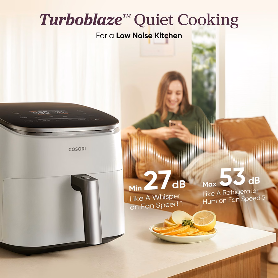 Vzduchová fritéza TurboBlaze™ 6.0 Quart – světle šedá