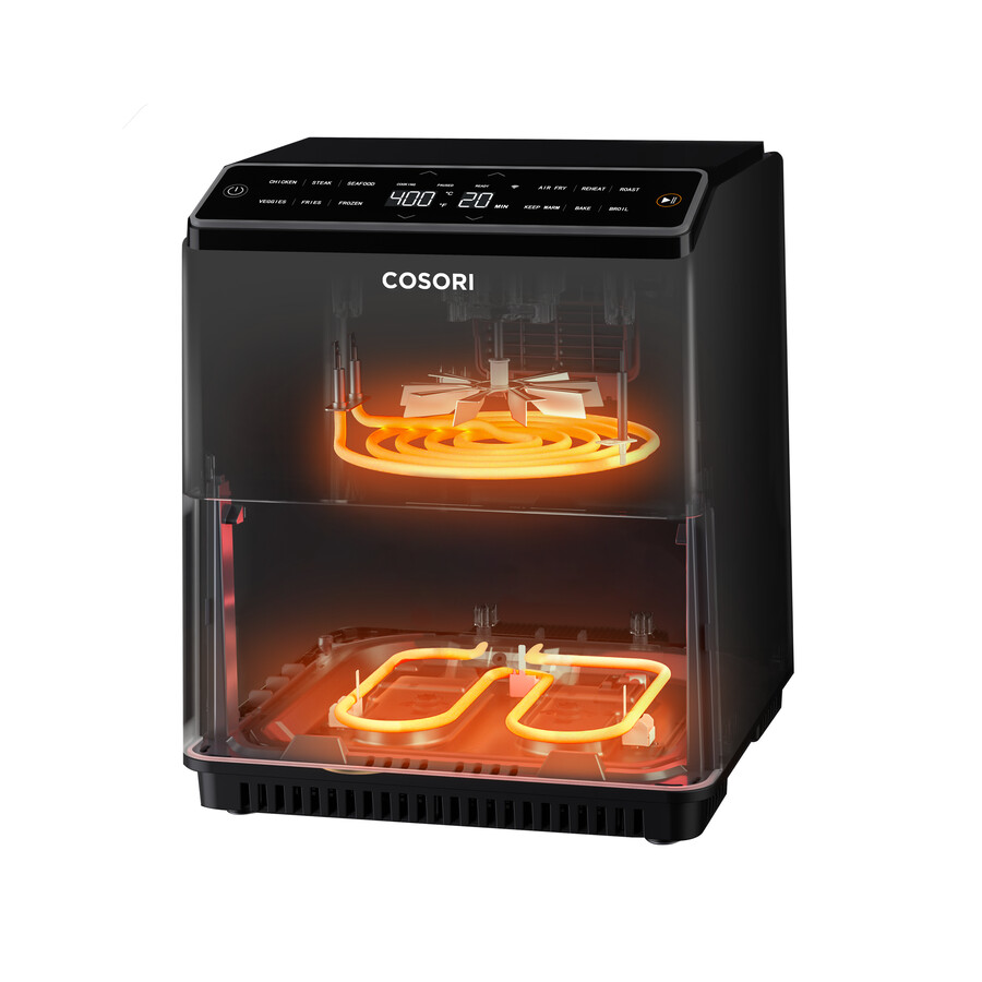 chytrá horkovzdušná fritéza dual blaze o objemu 68 litru
